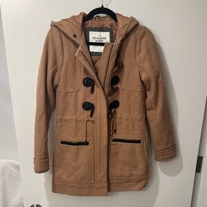 Abercrombie & Fitch Camel Toggle Jacket
